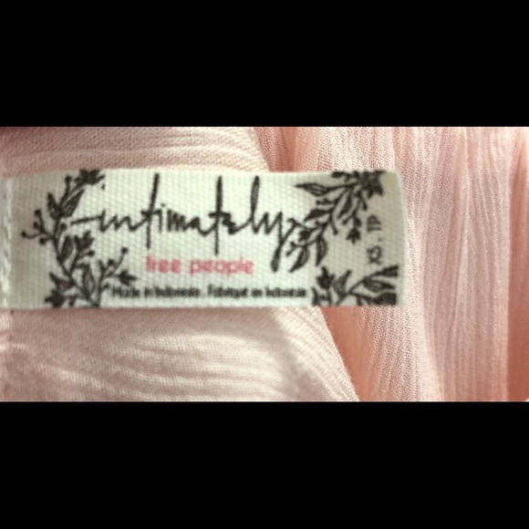 Free People Ruffle Sleeveless Cascades Tank Light Pink NWT Size XS - Picture 8 of 8